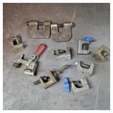 Assorted Metal Structural Fasteners: Beam & C-