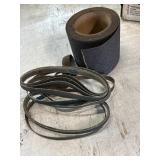 Abrasive sanding belts & roll of abrasive grit
