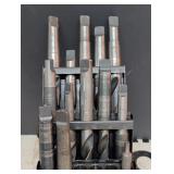Lg High Speed Steel twist drill bits w/ reduced