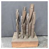 HSS Cap Screw Counterbores w/ Wood Stand