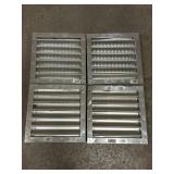 4- 12 x 12' Aluminum Wall Louver Static Vent