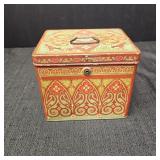 Antique Crispo Biscuits Tin Box by Sawyer Biscuit