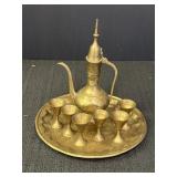 Brass coffee/tea set