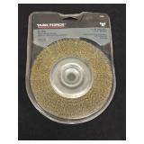 6ï¿½ Task Tools coarse wire wheel brush