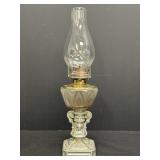 18' Glass & Metal Victorian-Style Oil Lamp