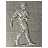 Cast iron Johnny Appleseed wall hanging figure