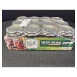 (12) 8 oz. Ball Quilted Jar