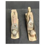 2 Metal Hand Planes w/ Wooden Handles