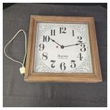 Vintage Havlin Electric Time Wall Clock
