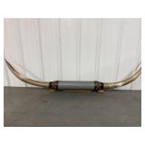 Mounted Bull Horns w/ Wrapped Center