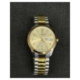 Timex T2M935 two-tone menï¿½s watch w/expansion band