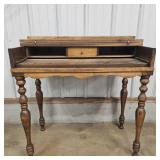 Antique Wooden Spinet writing Desk