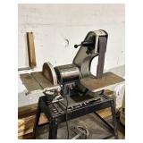 Wilton 3/4 HP belt/disk sander on metal stand, not