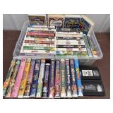 Variety of childrenï¿½s VHS tapes, many Walt Disney,