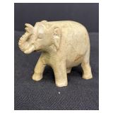 3' hand carved stone elephant