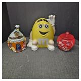 (3) M&M Cookie/ Candy Jars