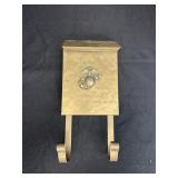 Brass Wall Mont Mailbox w/ US Marine Emblem
