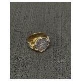 Valor Knights Templar ring BGE w/silver-tone coin