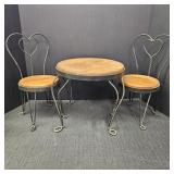 Vintage Miniature Ice Cream Parlor Bistro Set