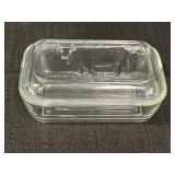 Arcoroc refrigerator dish embossed cow on lid