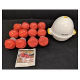 Egg-Pod microwave cooker, 12 Egglettes cookers