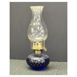 Lamplight Farms oil lamp w/hobnail detailed on