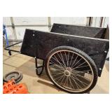 2 Wheel Wooden Garden Cart