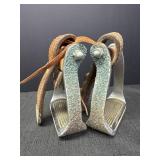 Aluminum Western Stirrups w/ Glitter Sides &