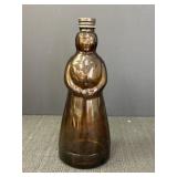 10' amber glass Mrs. Butterworth's syrup bottle