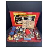 Erector Set in Red Metal Case