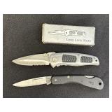 2 pocket knives 1 marked Case Mini Blackhorn