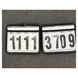 (2) World Class Equine Saddle Number Holder