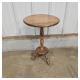 Wooden Round Plant Stand/ End Table