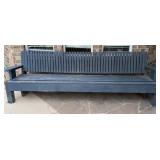 8.5 FT Painted Wood Bench