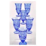 Fostoria Argus Blue Iced Tea Goblets