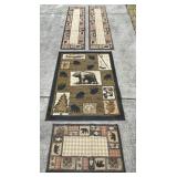 5 FT Lodge Theme Area Rug & Runners