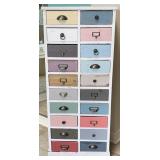 Shabby Chic Style 20 Drawer Cabinet