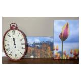 Large Wall Hanging Clock & Canvas Prints