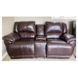 Ashley Furniture Leather Reclining Love Seat