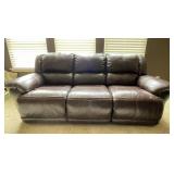 Ashley Furniture Leather Reclining Sofa