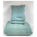 Oversized King Damask Bed Set