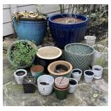 Glazed Earthenware & Other Planter Pots