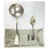 Antique George Doty Coin Silver Spoons
