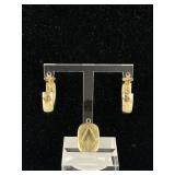 14K Earrings & Pendant