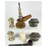 Vintage Table Lighters & Tobacco Pipes