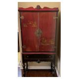5 FT  Vintage Chinoiserie Style Cabinet