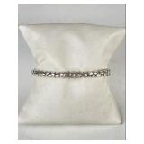 Effy Sterling & Cultured Pearl Hinged Bangle