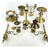 Brass, Brass Style & Silver Plate Candle Holders