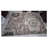 9.5 FT Floral Area Rug