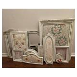 Shabby Chic Framed Tatting & Doilies